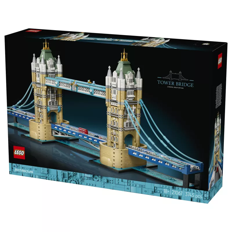 LEGO Architecture 21067 Tower Bridge Building Kit (1176 Pieces) - Iconic London Landmark Model