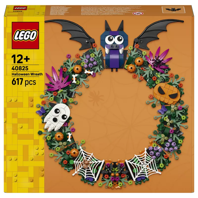 LEGO Bricks Iconic 40825 Halloween Wreath Building Set (173 Pieces, Ages 8+)
