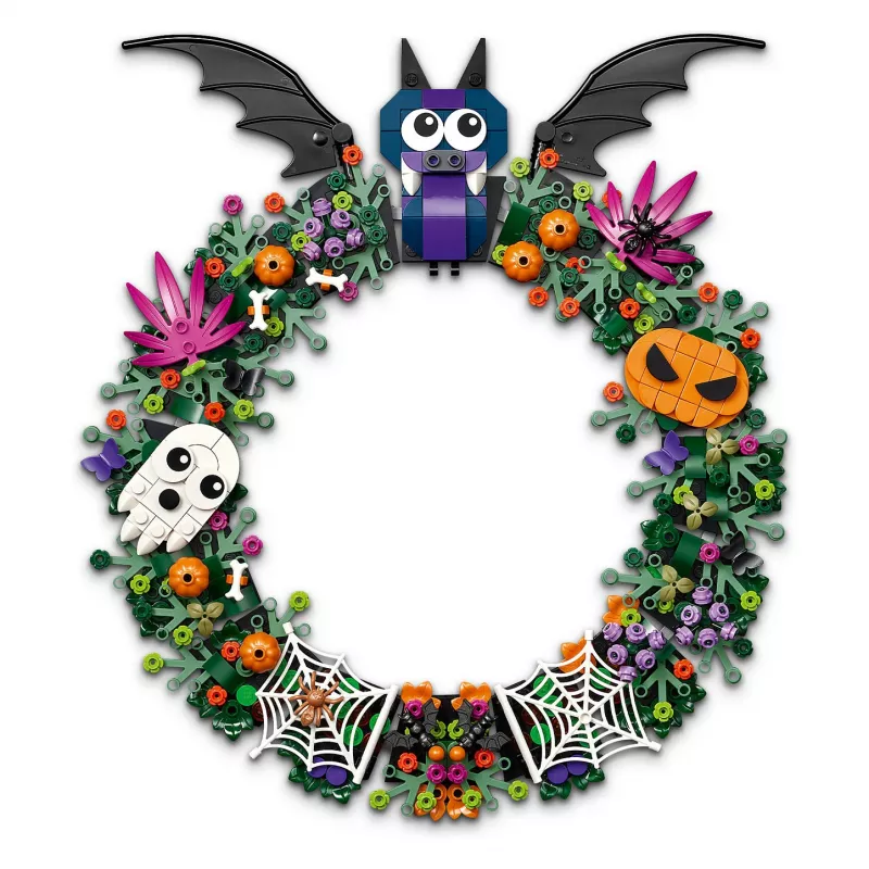 LEGO Bricks Iconic 40825 Halloween Wreath Building Set (173 Pieces, Ages 8+)