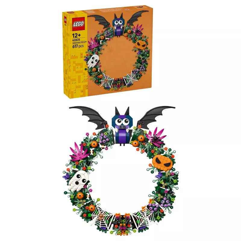 LEGO Bricks Iconic 40825 Halloween Wreath Building Set (173 Pieces, Ages 8+)