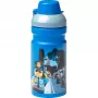 LEGO City Drinking Bottle 390 ml Blue with Soft Silicone Spout and Semi-transparent Cap, PP/Silicone, 1 Piece (40561735)