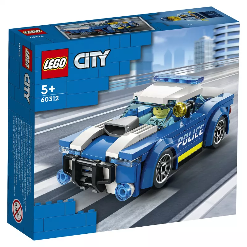 LEGO City Police Car 60312 Building Kit with Minifigure and Road Cone (94 Pieces, Ages 5+)