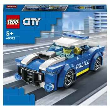 LEGO City Police Car 60312 Building Kit with Minifigure and Road Cone (94 Pieces, Ages 5+)