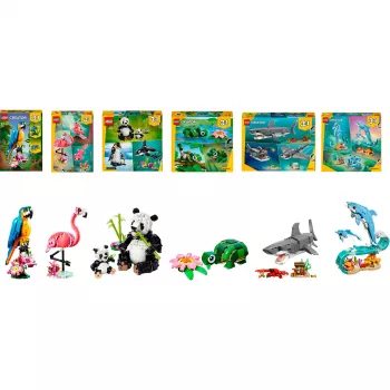 LEGO Creator Wild Animals Bundle 3-in-1 Building Blocks Set (1171 Pieces)