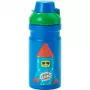 LEGO Drinking Bottle FIREWORK GUY, 390 ml, Blue, Silicone Spout with Semi-Transparent Cap, PP/Silicone, 1 Piece (40560800)