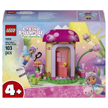 LEGO Gabby's Dollhouse Kitty Fairy's Garden House 11212 Building Set for Kids 4+ (130 Pieces)