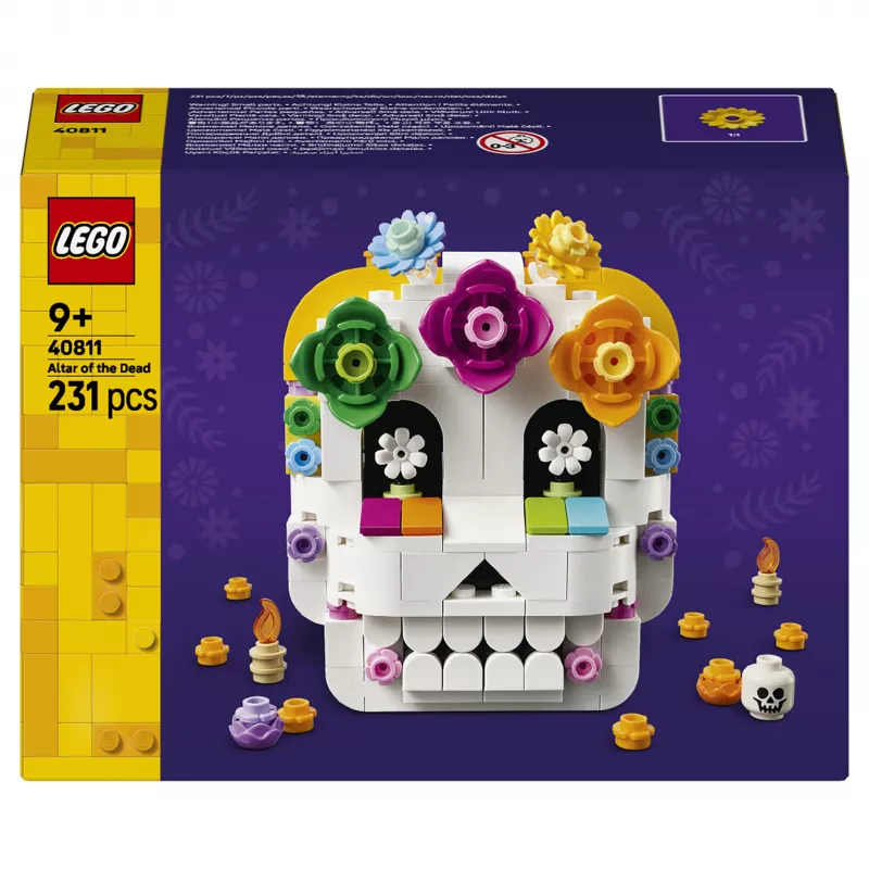 LEGO Iconic 40811 Altar of the Dead – 170 Pieces, 2 Minifigures, Day of the Dead Decor, Collectible Building Set