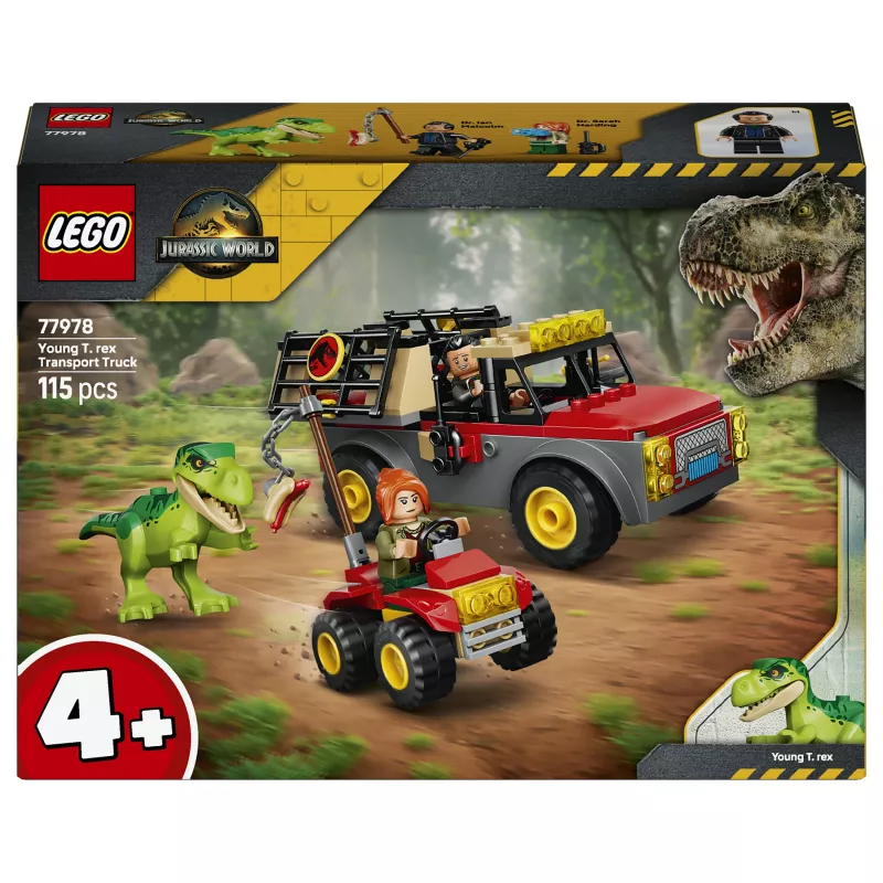 LEGO Jurassic World 77978 Young T. rex Transport Truck Building Set