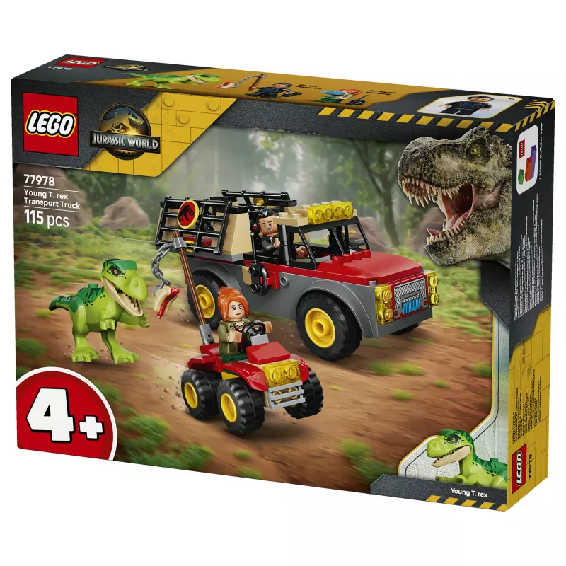LEGO Jurassic World 77978 Young T. rex Transport Truck Building Set