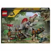 LEGO Jurassic World 77982 Spinosaurus Dinosaur Escape Building Set with Owen Grady & Claire Dearing Minifigures (248 Pieces)