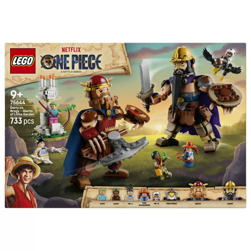 LEGO One Piece 75644 Dorry vs. Brogy - Giants of Little Garden Building Kit (1500 Pieces, 3 Minifigures, Ages 10+)