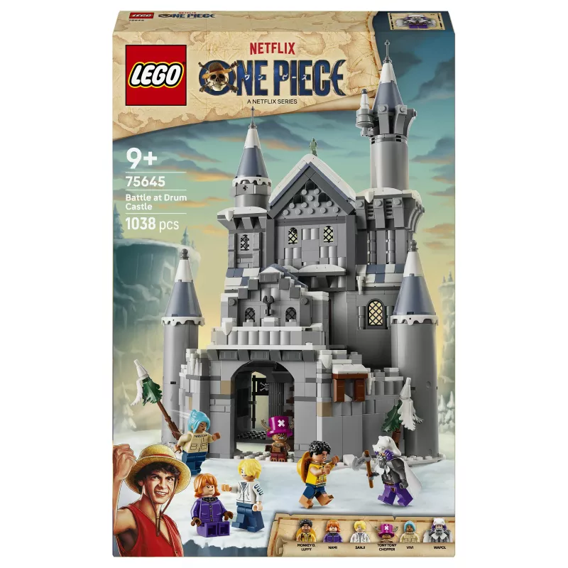 LEGO One Piece 75645 Battle at Drum Castle Building Set (1250 Pieces, 7 Minifigures)