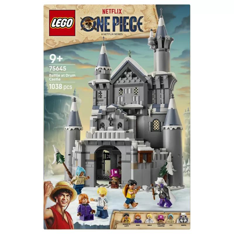 LEGO One Piece 75645 Battle at Drum Castle Building Set (1250 Pieces, 7 Minifigures)