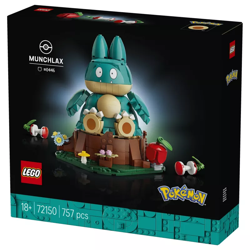 LEGO Pokémon 72150 Munchlax Buildable Figure (823 Pieces, Ages 10+)