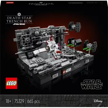 LEGO Star Wars Death Star Trench Run Diorama (75329) – 665 Piece Building Set for Adults