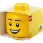 LEGO Storage Head Happy Boy Large Yellow 8.5L Polypropylene Minifigure Head Storage Container (40320820)
