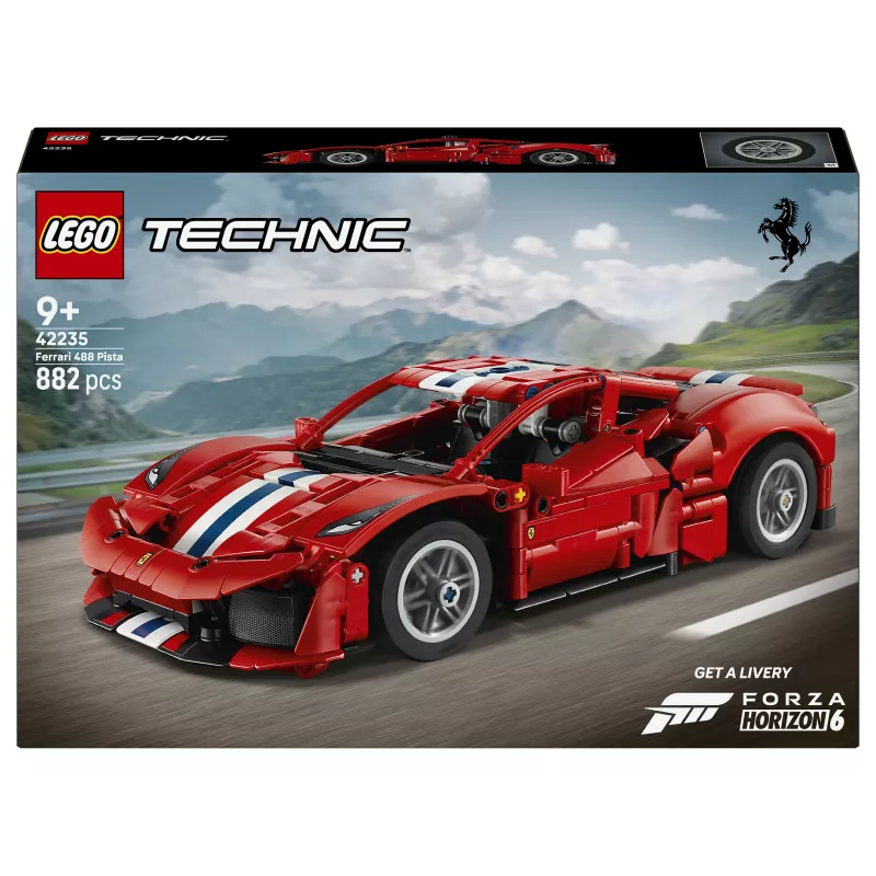 LEGO Technic 42235 Ferrari 488 Pista Race Car Model Set