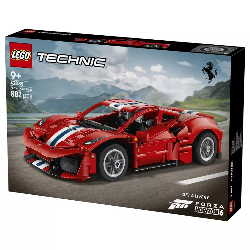 LEGO Technic 42235 Ferrari 488 Pista Race Car Model Set