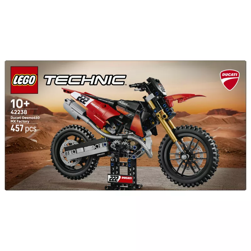 LEGO Technic 42238 Ducati Desmo450 MX Factory Motorcycle Building Set