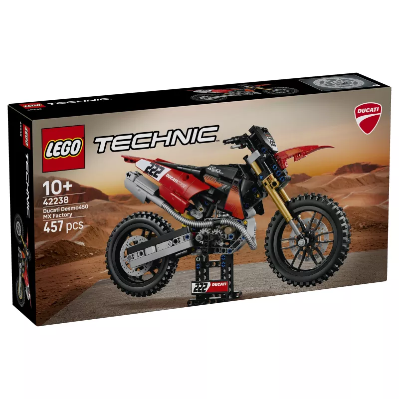 LEGO Technic 42238 Ducati Desmo450 MX Factory Motorcycle Building Set