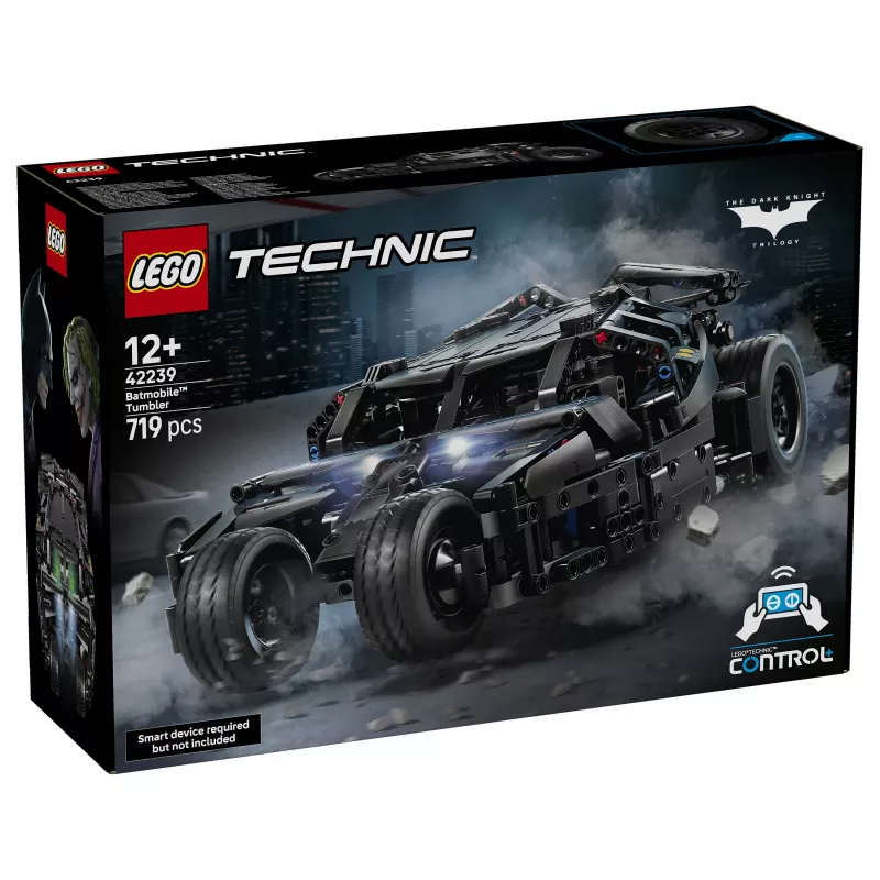 LEGO Technic 42239 Batmobile Tumbler - 1360-Piece Advanced Building Set for Kids and Adults