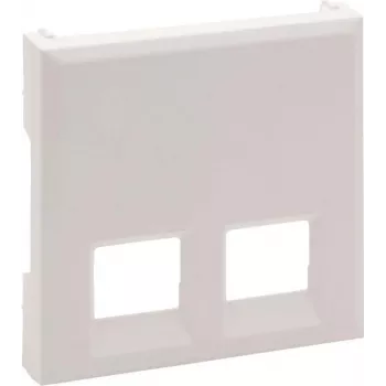 Legrand Niloé Step 2-Gang Cover Plate for RJ11/RJ45, Ultra White 864143