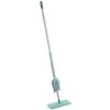 LEIFHEIT Picobello Micro Duo Floor Wiper with Lever Wringer, 33 cm Microfiber Head, 140 cm Steel Handle, Green/White