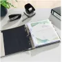 Leitz 1050 Standard Lever Arch File A4 52 mm Black Recycled Cardboard with Slots, Finger Hole, Metal Edge Protectors 1050-50-95