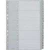 LEITZ 1284 A4 Extra Wide Numbered Index Dividers 1-20, Grey, 20-Part, Polypropylene, 0.12 mm, with Writable Cover Sheet 1284-00