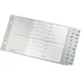 LEITZ A-Z Index Dividers, A5 Landscape, Polypropylene, Grey, 20-Part, with Writable Cardboard Cover 1267-00-00