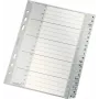 LEITZ A-Z Index Dividers A5 Polypropylene 20-Part Grey with Writable Cardboard Cover 1265-00-00