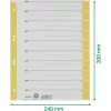 LEITZ A4 Divider Sheets Yellow 160 gsm 25-Pack 16523015