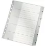LEITZ A4 Extra Wide PP Index Dividers 1-5, Grey with Writable Cover Sheet 1283-00-85