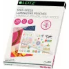 Leitz A4 Laminating Pouches, 80 micron, Glossy, 100 Pack, Jam-Free UDT 7430-00-02