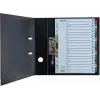LEITZ A4 Mylar A-Z Index Dividers, 26-Tab, Multi-Coloured, Universal Punching, 160 gsm, 1 Set (100167)