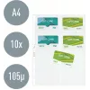 LEITZ Business Card Presentation Sleeve for 16 Cards, A4, PP Clear, 0.11 mm, Side Opening, Archival Safe (4758-30-03)