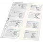 LEITZ Business Card Presentation Sleeve for 16 Cards, A4, PP Clear, 0.11 mm, Side Opening, Archival Safe (4758-30-03)