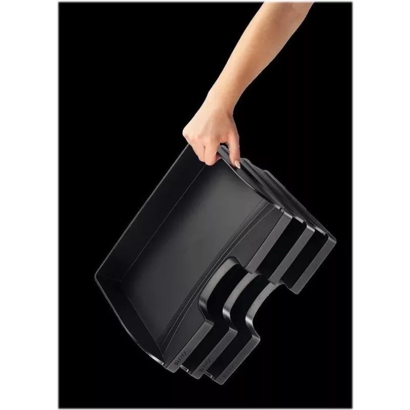 Leitz Click & Store A4 Document Storage Box, Black, Laminated Cardboard, 363 x 273 x 70 mm 5218-00-95