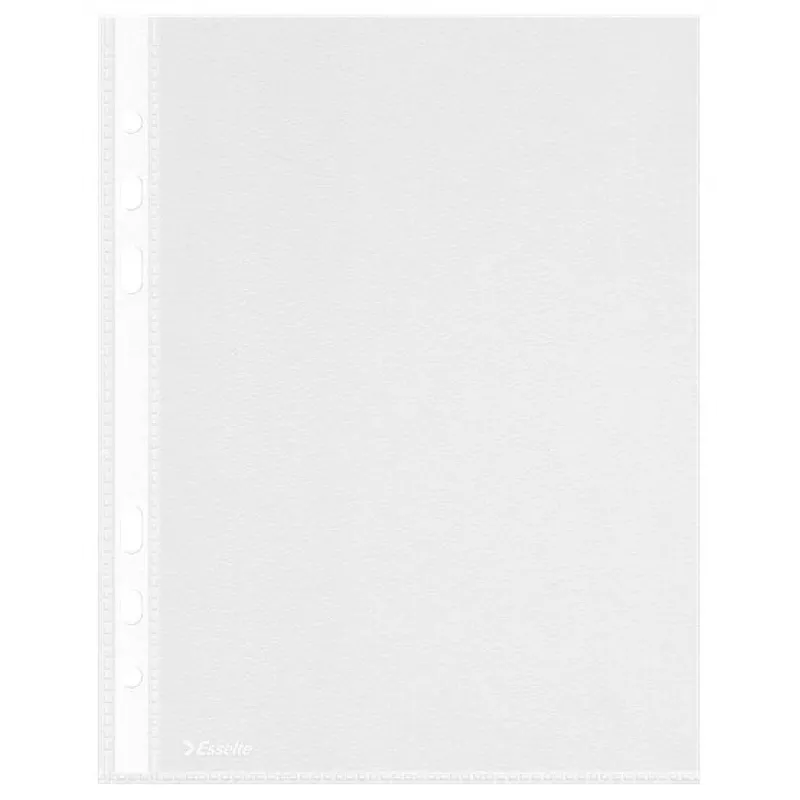 LEITZ Esselte A5 Multi-punched Pocket 50 Micron Transparent Pack of 100 23782