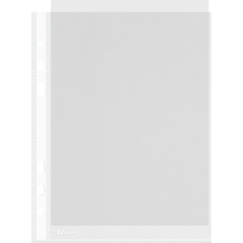 LEITZ Esselte A5 Multi-punched Pocket 50 Micron Transparent Pack of 100 23782