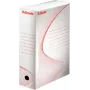 LEITZ Esselte Archive Box, 100 mm Spine, White Corrugated Cardboard with Pre-printed Lines for Organisation (128201)