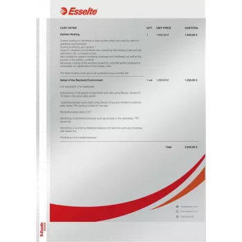 LEITZ Esselte Standard Document Sleeve A4, Polypropylene, Crystal Clear, 0.06 mm, Top Open, Document Safe, Multi-Punched, Reinforced Edge, Pack of 100 (925008)