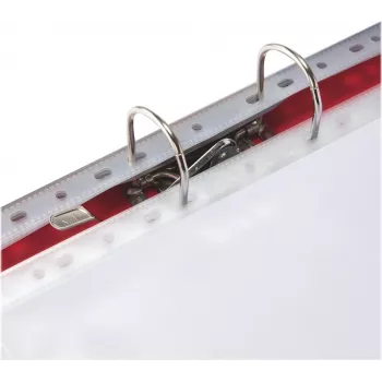 LEITZ Esselte Standard Document Sleeve A4, Polypropylene, Crystal Clear, 0.06 mm, Top Open, Document Safe, Multi-Punched, Reinforced Edge, Pack of 100 (925008)