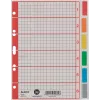 LEITZ Extra Strong Cardboard Index Dividers, Blank, A5, 6-Part, Grey 230 g/m², Writable Cover Sheet with Grid Print 4355-00-85