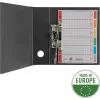 LEITZ Extra Strong Cardboard Index Dividers, Blank, A5, 6-Part, Grey 230 g/m², Writable Cover Sheet with Grid Print 4355-00-85