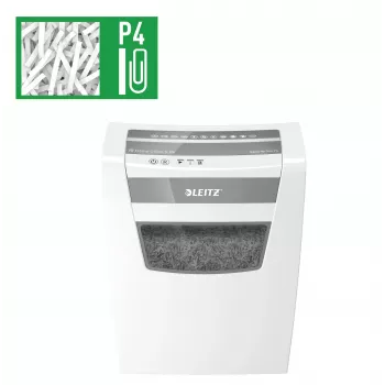 LEITZ IQ Home Office S P-4 Particle Cut Shredder, 8 Sheets, 10 L, White (80360000)