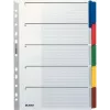 LEITZ Mylar Cardboard Index Dividers, Blank, A4, 5-Part, Grey Tabs, 160 gsm, with Writable Cover Sheet 4320-00-00