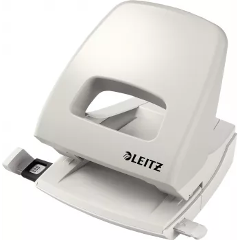 LEITZ Nexxt 5005 Metal Punch, 25 Sheet Capacity, Grey 5005-00-85