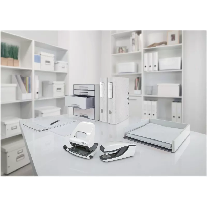 Leitz NeXXt 5502 WOW Metal Stapler White 40 x 145 x 58 mm 260 g 5502-10-01