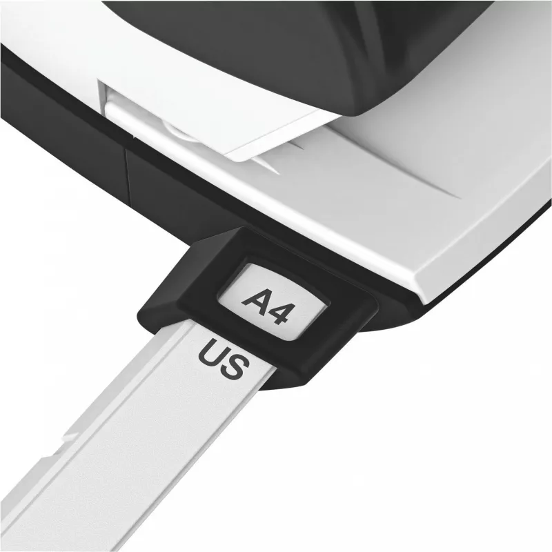 Leitz NeXXt Desktop Hole Punch, 30 Sheets, 2 Holes, 5.5 mm, A4-A6, Folio, US-Quart, Metal & Plastic, Black 5005-00-95